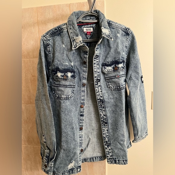 Tommy Hilfiger Unisex Denim Jacket Medium Size Brand New - Picture 3 of 5